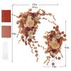 Ting's time Artificial Wedding Arch Flowers Kit(Pack of 4) 2pcs Large Artificial Flower Swags with 2pcs Draping Fabric for Wedding Party Ceremony Decoration(Burnt Orange) view 4