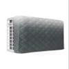 QueenKer Indoor Air Conditioner Cover, Solid Gradient Polka Dot Grey Waterproof Indoor AC Cover Inside Window AC Cover with Free Elastic Straps for Window Units, 21 X 15 X 3.5 Inch view 1