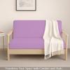Full Size Armless Futon Covers - 100% Egyptian Cotton Futon Slipcovers - Zippered Couch Cover Sofa Bed Protector, Sleeper Sofa Cover, Machine Washable, Lilac view 2