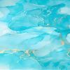 Gilt Gold Marble Area Rugs, Turquoise Gold Modern Abstract Soft Washable Carpet, Soft Non-Slip Machine Large Rugs for Kids Teen Girls Boys Bedroom Living Room Office(4x6ft view 4