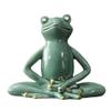 10.6cm Ceramics Tea Pet Ornaments Zen Frog Statue Tea Figurine Decoration Crafts Tea Set Accessories view 1