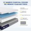 Avenco Queen Size Mattress, 12 Inch Gel Memory Foam Mattress Queen for Fresh Sleep & Pressure Relief, Medium Firm Mattress with Motion Isolation, Mattress in a Box view 3