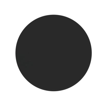 JESAHAI Round Black Tempered Glass Table Top, 2/5" Inch Thick Beveled Polished Edge Table Top (28")