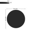 JESAHAI Round Black Tempered Glass Table Top, 2/5" Inch Thick Beveled Polished Edge Table Top (28") view 3