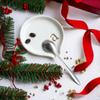 COLLECTIVE HOME - Ceramic Coffee Spoon Rest, Monogram Ceramic Spoon Holder, 3.8 Inches Coffee Spoon Holder, Mini Teaspoon Rest, Small Spoon Holder for Stove Coffee Bar (a) view 1