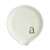 COLLECTIVE HOME - Ceramic Coffee Spoon Rest, Monogram Ceramic Spoon Holder, 3.8 Inches Coffee Spoon Holder, Mini Teaspoon Rest, Small Spoon Holder for Stove Coffee Bar (a) view 2