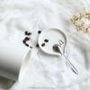 COLLECTIVE HOME - Ceramic Coffee Spoon Rest, Monogram Ceramic Spoon Holder, 3.8 Inches Coffee Spoon Holder, Mini Teaspoon Rest, Small Spoon Holder for Stove Coffee Bar (a) view 3