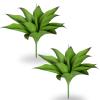 Ttranewsoo Artificial Agave Plants, UV Resistant Fake Agave Planters for Indoor and Outdoor Decorating Artificial Plants for Outdoors Fake Plants (2Pack, 12.6") Green view 1