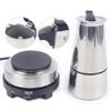 AOOCHU Espresso Coffer Maker Stainless Steel Moka Coffee Pot With Electric Stove Stovetop Expresso Percolator Easy To Clean Italian Cooker Induction Portable Cafeteria Classic Cafe Silver (6 cup) view 4