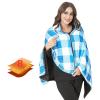 FUYAO Heated Shawl USB Cordless Wrap for Women, 3 Heating Settings, 8 Heating Pads Electric Ultra Soft Blanket with Flannel Cape, Christmas Warm Gift,150x80cm view 1