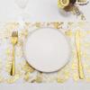 KUYYFDS Gold Table Runner 2Pcs Christmas Table Runner 28 * 275cm Tailorable Decorative Gold Foil Table Runner Transparent Mesh Gold Runner for Table Party Wedding Christmas Gold Table Decorations view 4