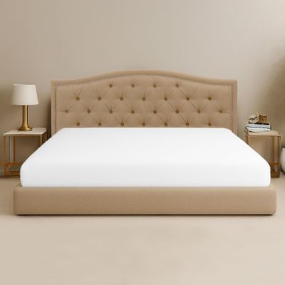 SGI Bedding 80W 98L 1Pc Texas King Fitted Sheet Only 100% Egyptian Cotton - 600 TC Fits 15" Deep Pocket - Soft Breathable Luxury Oversized Sheets, for Extra Large Beds - White