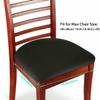 ECYC Ltd Set of 4 Stretch Fitted Chair Seat Cushion Covers, Upholstered Dining Chair Seat Protectors Covers Removable Washable Stretchable Elastic Kitchen Chair Seat Slipcovers, Black view 3