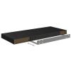 Gecheer Wall Shelf Set of 2, Floating Wall Shelf with Invisible Mount, Black Honeycomb MDF and Metal Frame, 23.6 x 9.3 x 1.5 in, for Home Decor, Living Room, Bedroom, Office view 4