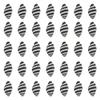 SUNNYCLUE 1 Box 50Pcs Spiral Shells Small Spiral Seashells Vase Fillers Zebra Pattern Hawaii Style Sea Ocean Beach Black White Conch Un-Drilled No Hole Shells for Candle Filler Craft Home Decoration view 1