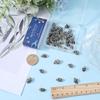 SUNNYCLUE 1 Box 50Pcs Spiral Shells Small Spiral Seashells Vase Fillers Zebra Pattern Hawaii Style Sea Ocean Beach Black White Conch Un-Drilled No Hole Shells for Candle Filler Craft Home Decoration view 3