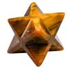 Amazing Gemstone Tiger Eye Merkaba Crystal - 1.5 Inches Metaphysical Merkaba Star for Meditation - Energetic Tetrahedron Crystal and Healing Stones and Healing (35-40mm) view 1