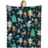 Buryeah Christmas Nutcracker Throw Blanket Soldier Prince Fairy Mouse Gift 60 x 50 Inches Ballet Nutcracker Christmas Soft Blanket for Xmas Home Sofa Couch Bed Decor(Blue) view 1
