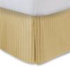 Full Bed Skirt Gold Stripe Bed Skirt 14 Inch Drop Tailored/Pleated Striped Bedskirt, Dust Ruffle with Split Corners and Platform view 1