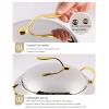 UGCER Round Chafing Dish Stainless Steel Chafer and Buffet Warmer Set with Food Pan, Fuel Holder and Lid for Catering Party Wedding,Silver view 3