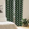 Ambesonne Alien Window Curtains Pack of 2, Supernatural Martiansal Beings from Other Planets Head of an Alien, Lightweight Set with Rod Pocket, 4 Panels of - 28" x 95", Fern Green view 4