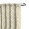 Ambesonne Yellow and White Window Curtains Pack of 2, Hexagonal Pattern Honeycomb Beehive Simplistic Geometrical Monochrome, Lightweight Set with Rod Pocket, 4 Panels of - 28" x 84", Yellow White view 1