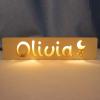 Sleeping Piggy Personalized Baby Gift Name Night Light for Kids Nursery Decor with Engraved Text Greetings On Back, Baby 1st Birthday Gifts for Girl and Boy (Warm Light) view 1