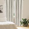 Ambesonne Birch Tree Window Curtains Pack of 2, Forest Fresh Foliage Nature Abstract Trunks Black Spots, Lightweight Set with Rod Pocket, 4 Panels of - 28" x 84", Tan Green view 4