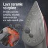CHI Steam Iron for Clothes with 8' Retractable Cord, 1700 Watts, 3-Way Auto Shutoff, 400+ Holes, Professional Grade, Temperature Control Dial, Lava Infused Ceramic Soleplate, Black and Red (13113) view 2