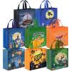 AhfuLife 14 Patterns Halloween Trick or Treat Bags, Halloween Candy Tote Bags with Handles for Kids, Reusable Gift Bags Party Supplies (16 pcs 7.87.83.1'', 12 Pcs 7.87.85.9'') view 2