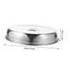 2pcs Grill Cover Stainless Steel Melting Dome Lid Indoor Grill and Griddle Plate Covers for Dinner Plates Stainless Steak Cover Round Baking Pan Food Micro-wave Oven view 2