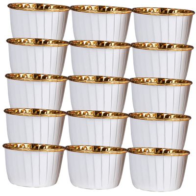 Abaodam Mini Baking Cups Cupcake Liners 50pcs Household Muffin Cups Decorative Cake Cups for Ice Cream