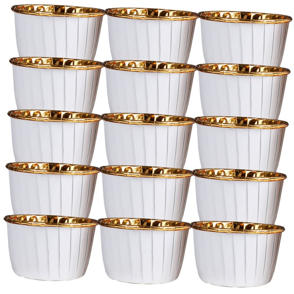 Abaodam Mini Baking Cups Cupcake Liners 50pcs Household Muffin Cups Decorative Cake Cups for Ice Cream