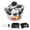 AUNMAS Pressure Cooker, Explosion Proof Can Cooker with Double Bottom Stovetop Pressure Cooker for Gas Stove Induction Cooker (4L) view 2