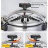 AUNMAS Pressure Cooker, Explosion Proof Can Cooker with Double Bottom Stovetop Pressure Cooker for Gas Stove Induction Cooker (4L) view 3
