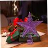 GOOHOCHY Metal Glittered Star Christmas Tree Topper Ornament Hollow Iron Art Treetop Decoration for Festive Cheer Xmas Tree Star for Holiday Decor view 2