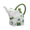 56652 Fine Porcelain Shamrock Lucky Elephant Teapot, 7-1/4" L view 1