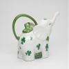 56652 Fine Porcelain Shamrock Lucky Elephant Teapot, 7-1/4" L view 3