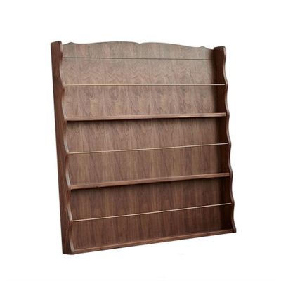 GRFIT Magazine Rack Wide 3 Pocket Magazine Rack - Wood Newspaper Rack Storage Holder Standing Newspaper Stand for Books, Newspapers, Living Room, Office, Home Decor, Walnut Newspaper Display Rack