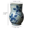 GRFIT Flower Vase Retro Blue and White Porcelain Vase Chinese Style Living Room Flower Arrangement Rough Pottery Flowers Zen Ceramic Vase Vase for Decor view 2