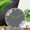 TUOYIBO Modern Fashion 14 Inch Wall Clock, Silent Scandinavian Gold Border Quartz Clock, Living Room Home Simple Wall Watch, No Need to Drill Holes in The Wall Decorative Watch view 4