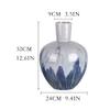 Home Vase Retro Chinese Zen Artistic Conception Hand-Painted Kiln Glaze Gray Flower Vase Home Living Room Ceramic Vase Decorative Vase view 2