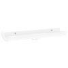 BaraSh Wall Shelves 2 pcs Shelving Wall Mounted Bedroom Decor Shelves for Wall Storage Shelves Decorative Shelves High Gloss White 15.7"x3.5"x1.2" view 2