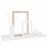 BaraSh Wall Shelves 2 pcs Shelving Wall Mounted Bedroom Decor Shelves for Wall Storage Shelves Decorative Shelves High Gloss White 15.7"x3.5"x1.2" view 4