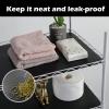 Janeart 18-Inch Wire Shelf Liner: Easy Cutting Pantry Shelves Liners - Black Multi-Size 18 x 122 Inch Waterproof Non-Adhesive Thick Cabinet Mat for Shoe Rack view 2