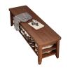 HUHJYUGE 2-Tier Shoe Cabinet Entryway, Modern Shoe Rack Bench with Cushion, Durable Stable Shoe Organizer Bench Seat Easy Assembly, for Entryway, Living Room, Bedroom view 1
