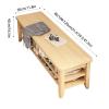 HUHJYUGE 2-Tier Shoe Cabinet Entryway, Modern Shoe Rack Bench with Cushion, Durable Stable Shoe Organizer Bench Seat Easy Assembly, for Entryway, Living Room, Bedroom view 3