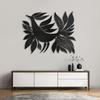 Black Metal Beautiful Bird Wall Decor Metal Wall Sculptures Hanging for Dining Room Bedroom Bathroom Hallway - 24" Black view 1
