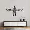 Black Metal Flying Bird Wall Decor Metal Wall Sculptures Hanging for Dining Room Bedroom Bathroom Hallway - 24" Black view 1