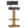 ANram Bar Stools, Velvet Counter Height Adjustable Barstools, Swivel Dining Bar Chairs Upholstered Modern Bar Stool for Kitchen Island, Cafe, Bar, Dining Room view 1